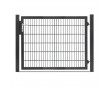 Gartentor Hoftor Doppelstabmatentor Rohrrahmentor  Profi-Max 1 flg. Lichte Weite: 1590 mm Anthrazit RAL 7016