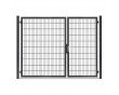 Gartentor Hoftor Doppelstabmatentor Rohrrahmentor Profi-Max 2 flg. Lichte Weite: 2640 mm Anthrazit RAL 7016