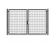 Gartentor Hoftor Doppelstabmatentor Rohrrahmentor Profi-Max 2 flg. Lichte Weite: 2640 mm Anthrazit RAL 7016