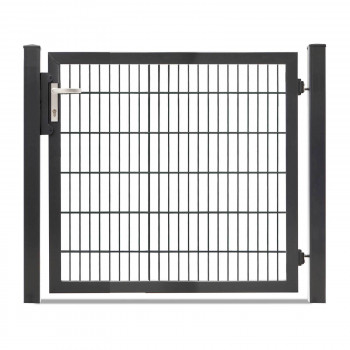 Gartentor Hoftor Doppelstabmatentor Rohrrahmentor Profi-Max 1 flg. Lichte Weite: 1340 mm Anthrazit RAL 7016