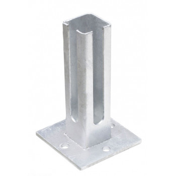Fussplatte für Eck-Zaunpfosten 60/60 mm 
