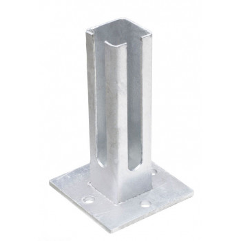 Fussplatte für Eck-Zaunpfosten 60/60 mm