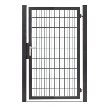 Rohrrahmentor Profi-Max 1 flg. Lichte Weite: 1090 mm Höhe 1800 mm Grün RAL 6005 + Sichtschutzpaket