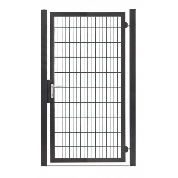 Rohrrahmentor Profi-Max 1 flg. Lichte Weite: 1090 mm Höhe 2000 mm Grün RAL 6005 + Sichtschutzpaket