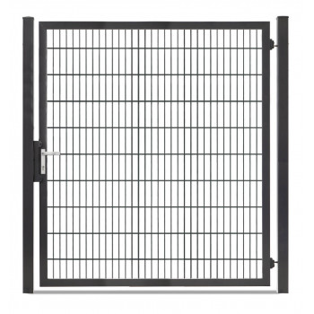 Rohrrahmentor Profi-Max 1 flg. Lichte Weite: 1840 mm Höhe 2000 mm Grün RAL 6005 + Sichtschutzpaket
