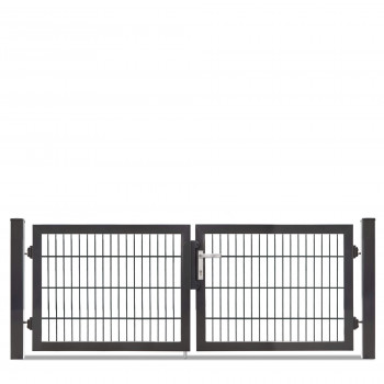 Rohrrahmentor Profi-Max 2 flg. Lichte Weite: 2140 mm Höhe 800 mm Grün RAL 6005