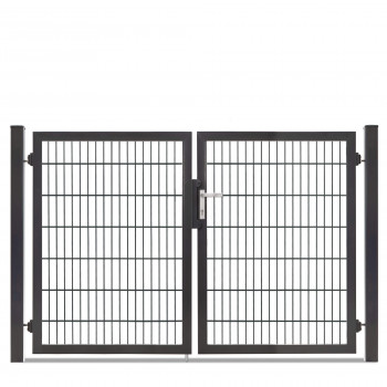 Rohrrahmentor Profi-Max 2 flg. Lichte Weite: 2140 mm Höhe 1400 mm Grün RAL 6005