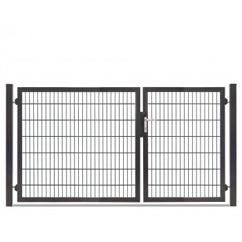 Rohrrahmentor Profi-Max 2 flg. Lichte Weite: 2640 mm Höhe 1400 mm Grün RAL 6005