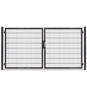 Rohrrahmentor Profi-Max 2 flg. Lichte Weite: 2640 mm Höhe 1600 mm Grün RAL 6005
