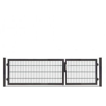 Rohrrahmentor Profi-Max 2 flg. Lichte Weite: 2890 mm Höhe 800 mm Grün RAL 6005