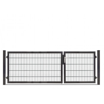 Rohrrahmentor Profi-Max 2 flg. Lichte Weite: 2890 mm Höhe 1000 mm Grün RAL 6005