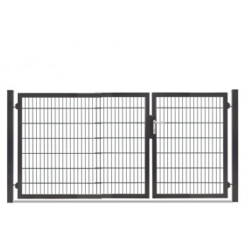 Rohrrahmentor Profi-Max 2 flg. Lichte Weite: 2890 mm Höhe 1400 mm Grün RAL 6005