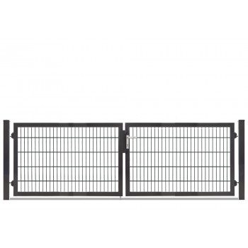 Rohrrahmentor Profi-Max 2 flg. Lichte Weite: 3140 mm Höhe 1000 mm Grün RAL 6005