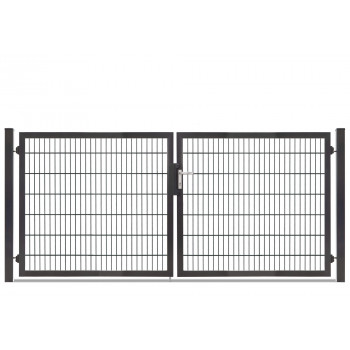 Rohrrahmentor Profi-Max 2 flg. Lichte Weite: 3140 mm Höhe 1400 mm Grün RAL 6005