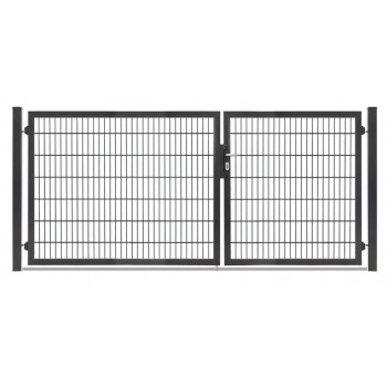 Rohrrahmentor Profi-Max 2 flg. Lichte Weite: 3140 mm Höhe 1400 mm Grün RAL 6005