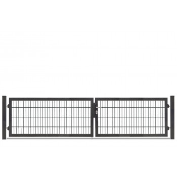 Rohrrahmentor Profi-Max 2 flg. Lichte Weite: 3390 mm Höhe 800 mm Grün RAL 6005