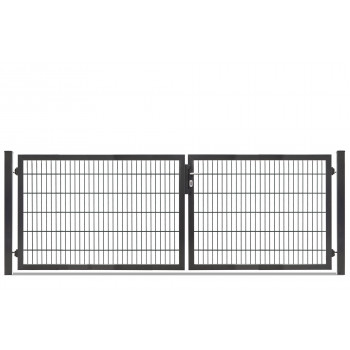 Rohrrahmentor Profi-Max 2 flg. Lichte Weite: 3390 mm Höhe 1200 mm Grün RAL 6005