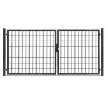 Rohrrahmentor Profi-Max 2 flg. Lichte Weite: 3390 mm Höhe 1600 mm Grün RAL 6005