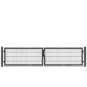 Rohrrahmentor Profi-Max 2 flg. Lichte Weite: 3640 mm Höhe 800 mm Grün RAL 6005