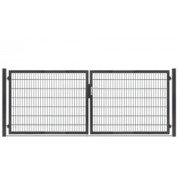 Rohrrahmentor Profi-Max 2 flg. Lichte Weite: 3640 mm Höhe 1400 mm Grün RAL 6005